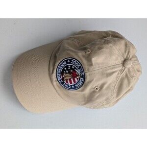 USGA 2005 US Open Pinehurst No. 2 Khaki Golf Cap Hat USGA Member Strap One Size